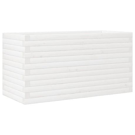 Vidaxx plantekasse 90x40x46 cm massiv fyrretræ hvid