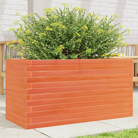 Vidaxx plantekasse 90x40x46 cm massiv fyrretræ, vask brun