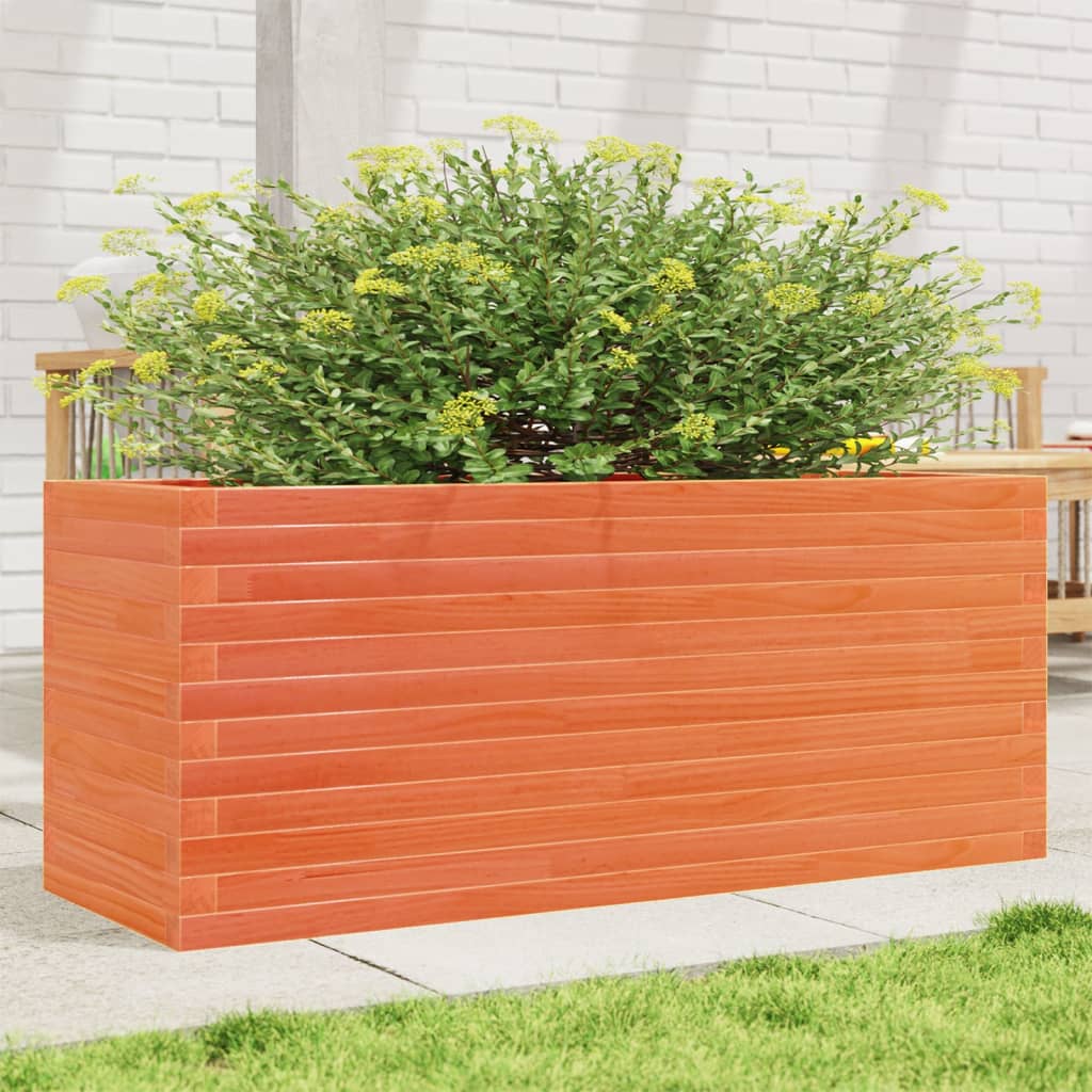 Vidaxx plantekasse 110x40x46 cm massiv fyrretræ, vask brun