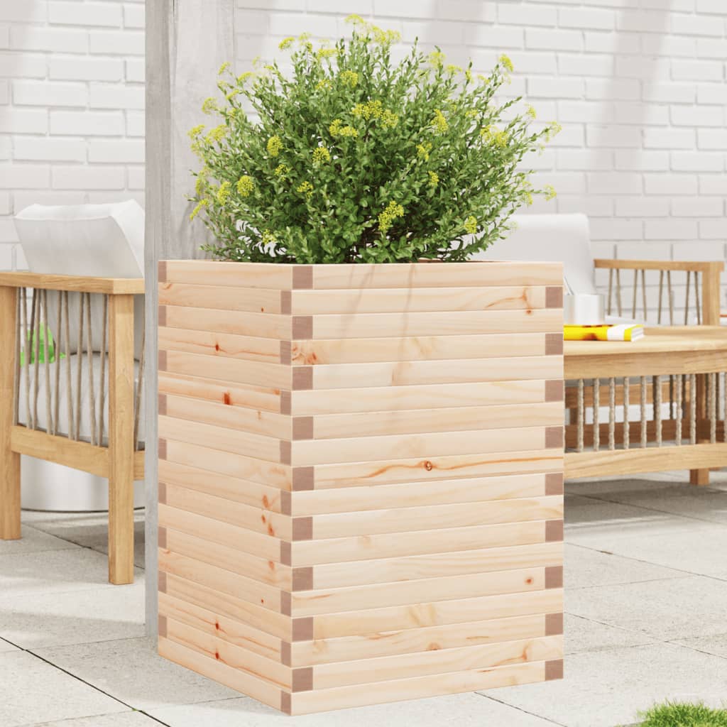 Vidaxx plantekasse 50x50x68,5 cm massivt fyrretræ