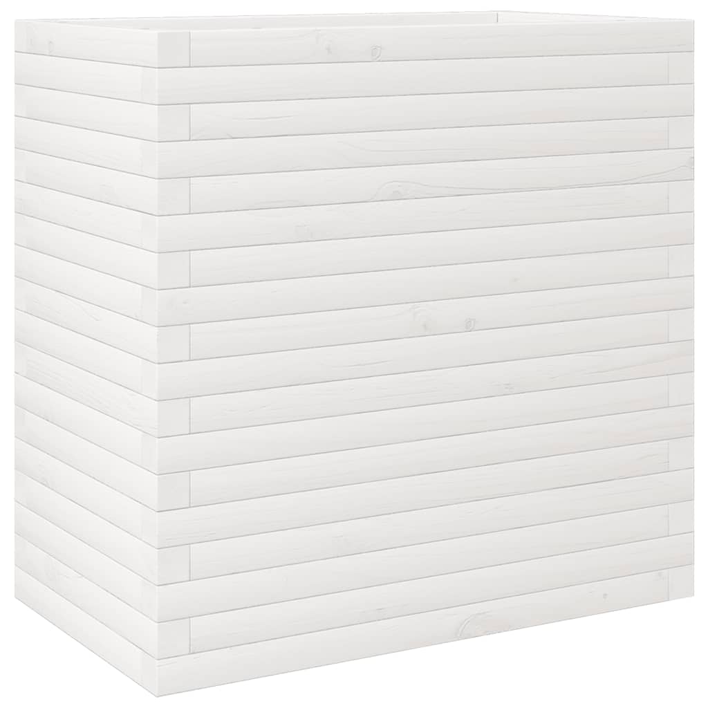 Vidaxx plantekasse 70x40x68,5 cm massiv fyrretræ hvid