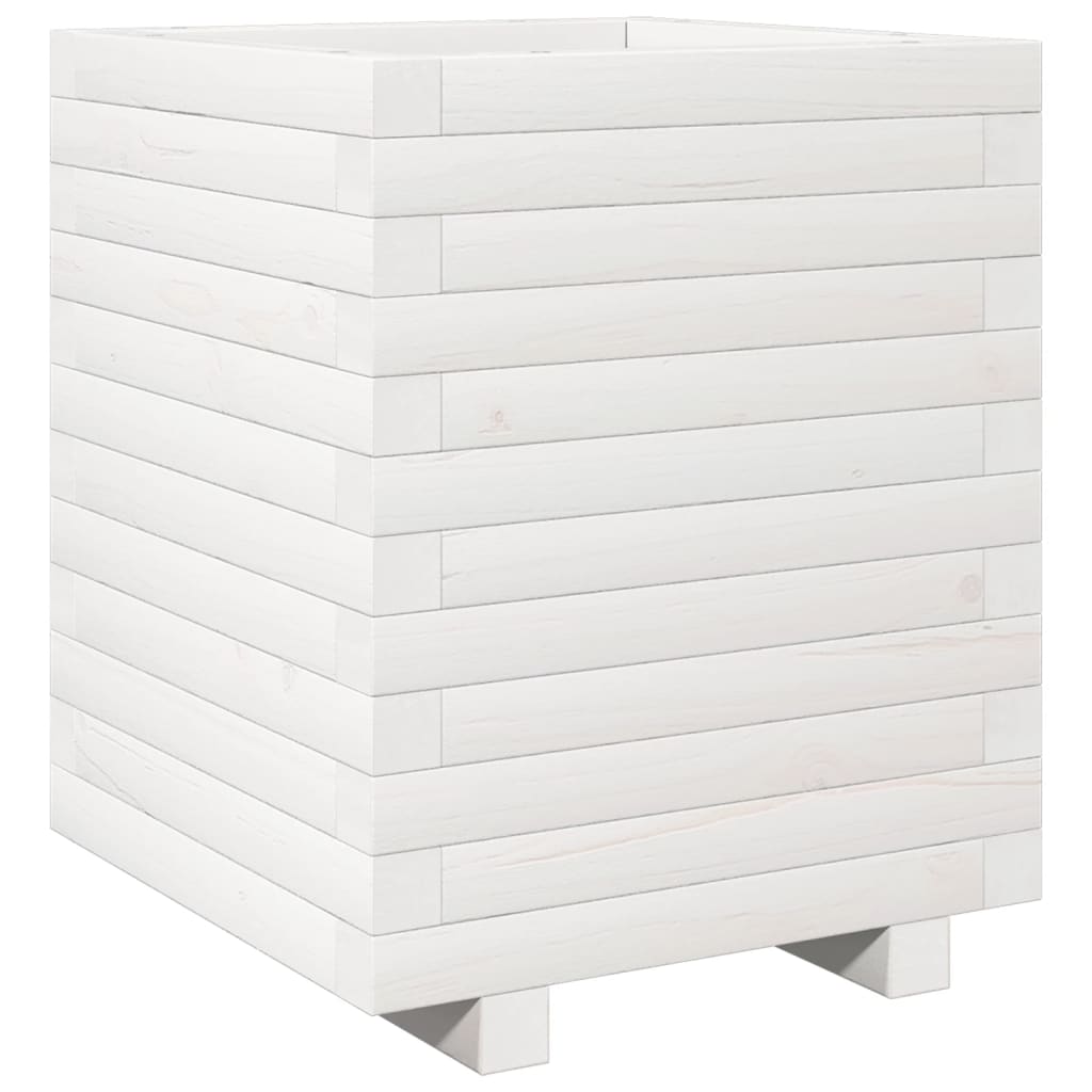 Vidaxx plantekasse 40x40x49,5 cm massiv fyrretræ hvid
