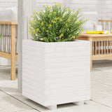 Vidaxx plantekasse 40x40x49,5 cm massiv fyrretræ hvid