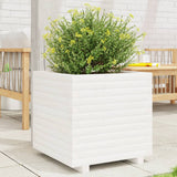Vidaxx plantekasse 50x50x49,5 cm massiv fyrretræ hvid