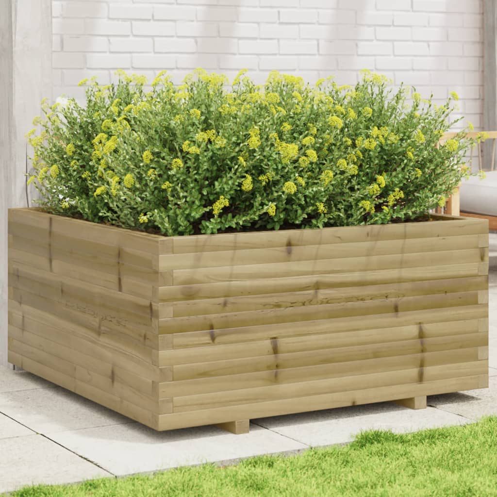VidaXL Plantekasse 100x100x49,5 cm imprægneret fyrretræ