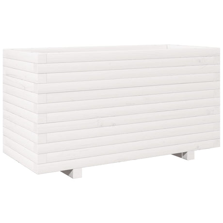 Vidaxx plantekasse 90x40x49,5 cm massiv fyrretræ hvid