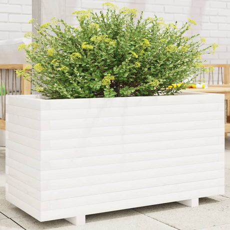 Vidaxx plantekasse 90x40x49,5 cm massiv fyrretræ hvid