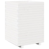 Vidaxx plantekasse 50x50x72,5 cm massiv fyrretræ hvid