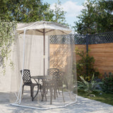 VidaXL myggenet til paraply 220 mesh φ330x250 cm hvid