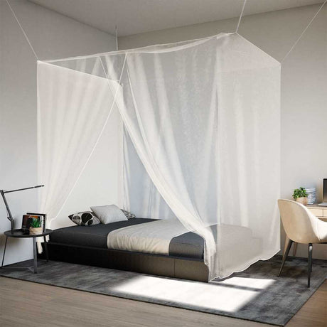 VidaXL hængende myggenet 156 mesh 220x180x180 cm hvid