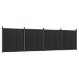 VidaXL Hegnspanel 699x186 cm HKC grå