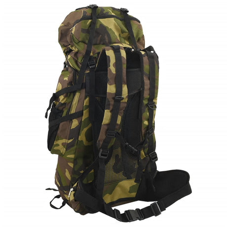 VidaXL vandrerygsæk 80 l camouflage oxford stof grøn