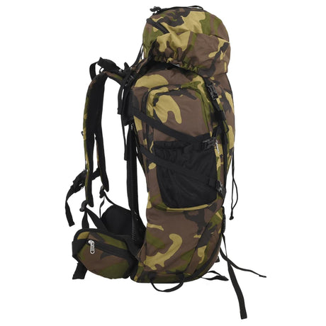 VidaXL vandrerygsæk 100 l camouflage oxford stof grøn