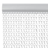Vidaxx fluegardinkæder 56x186 cm aluminium