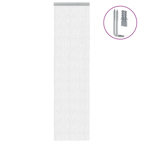Vidaxx fluegardinkæder 56x202 cm aluminium