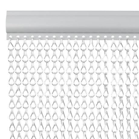 Vidaxx fluegardinkæder 56x202 cm aluminium