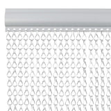 Vidaxx fluegardinkæder 80x201 cm aluminium