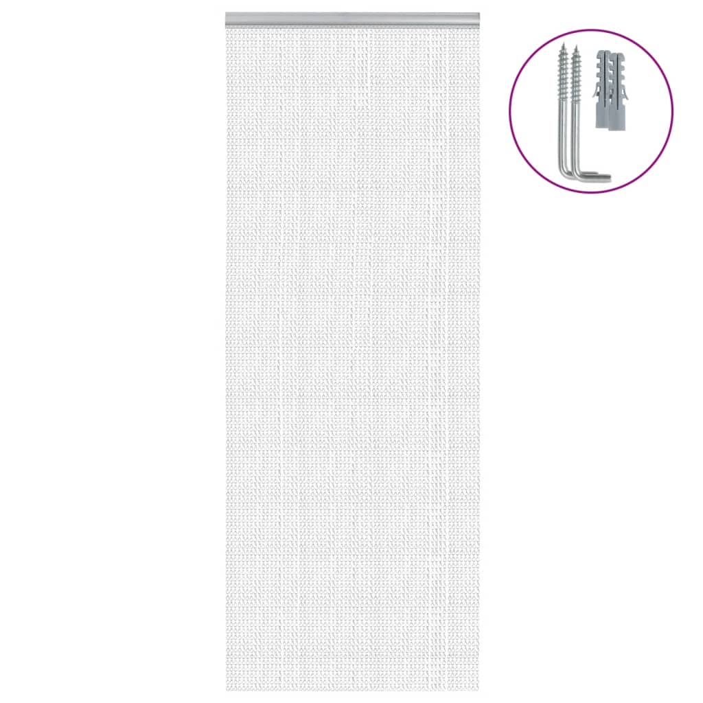 Vidaxx fluegardinkæder 80x212 cm aluminium
