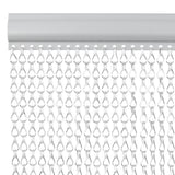 Vidaxx fluegardinkæder 80x212 cm aluminium