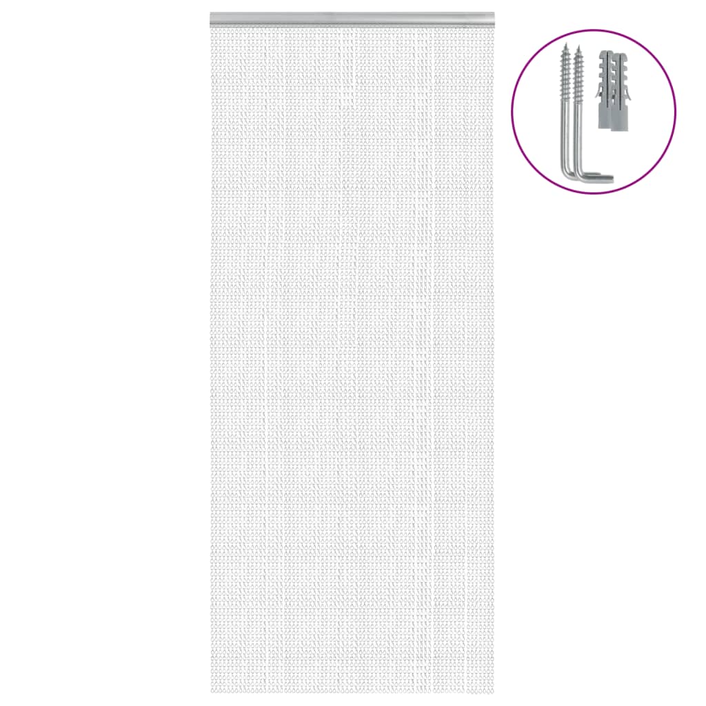 Vidaxx fluegardinkæder 90x220 cm aluminium