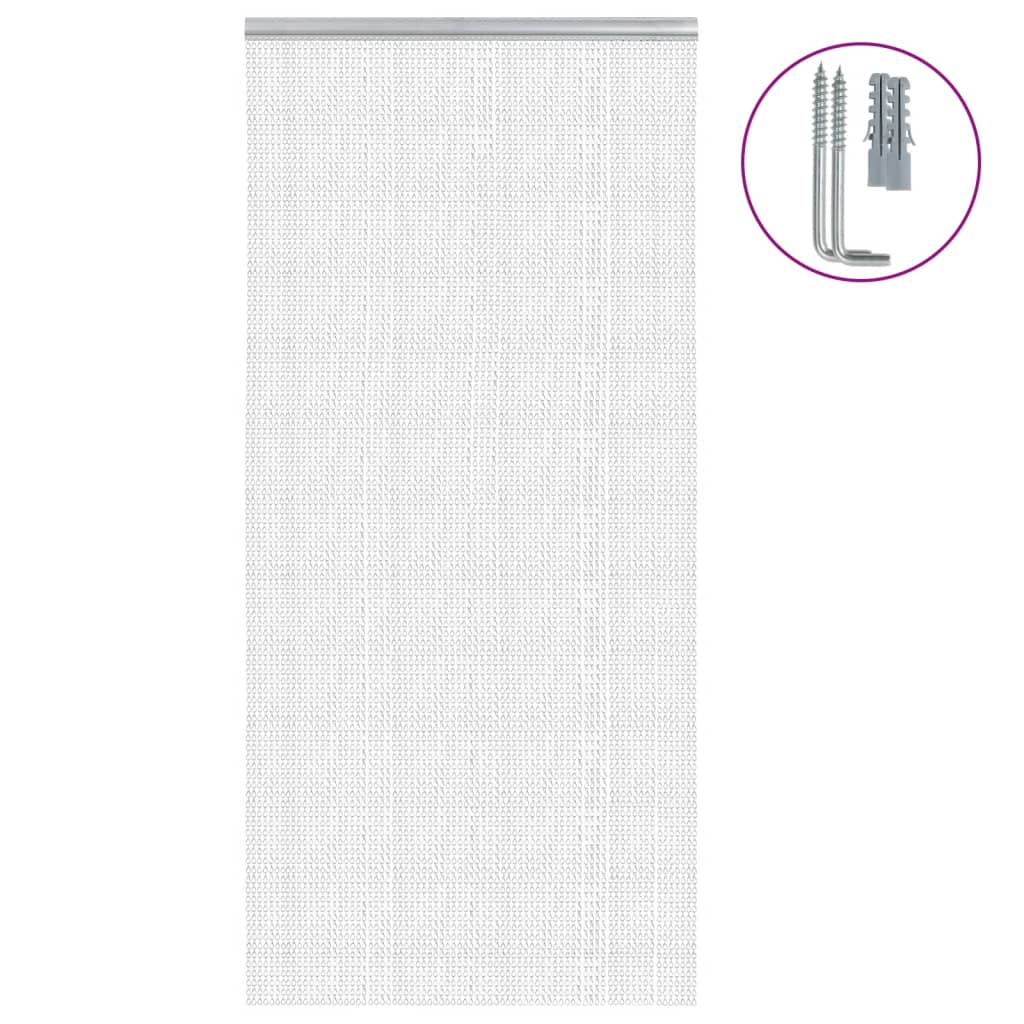 Vidaxx fluegardinkæder 100x200 cm aluminium