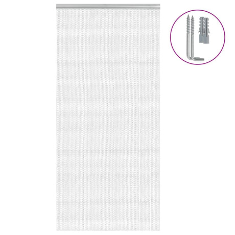 Vidaxx fluegardinkæder 100x212 cm aluminium