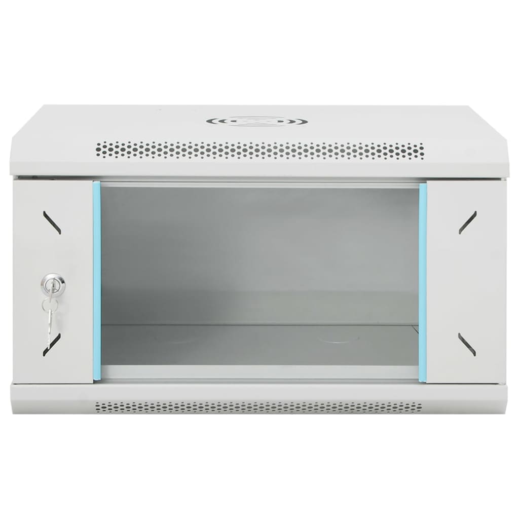 Vidaxxl 6u vægmonteret netværksskab 19 ip20 53x40x30 cm
