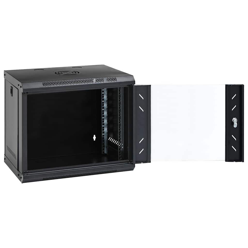 Vidaxxl 9u vægmonteret netværksskab 19 ip20 53x40x45 cm