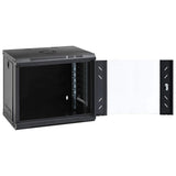 Vidaxxl 9u vægmonteret netværksskab 19 ip20 53x40x45 cm