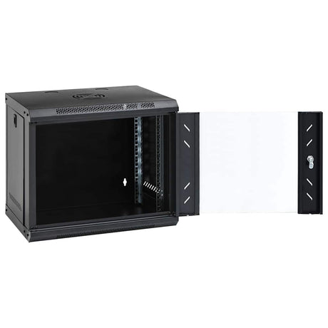 Vidaxxl 9u vægmonteret netværksskab 19 ip20 53x40x45 cm