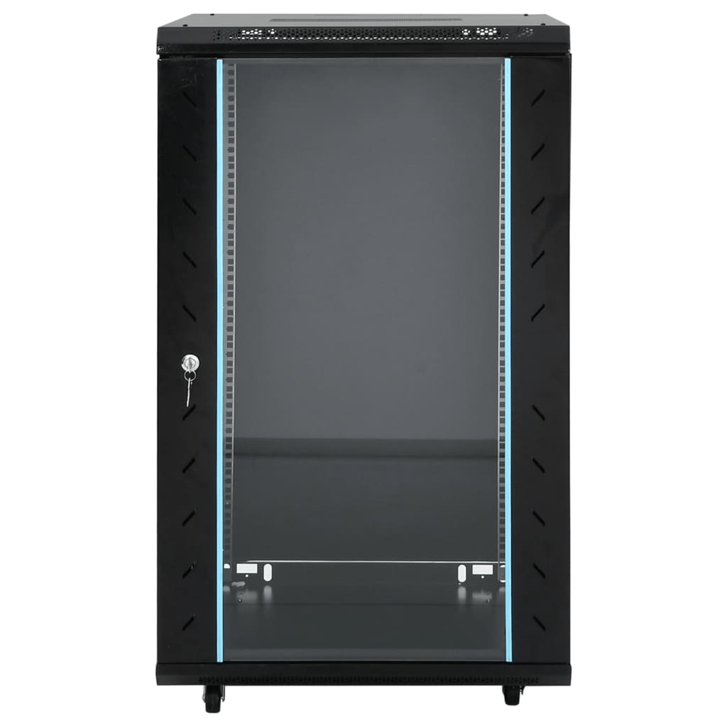 Vidaxxl netværksskab med drejende hjul 18h 19 ip20 60x60x100 cm
