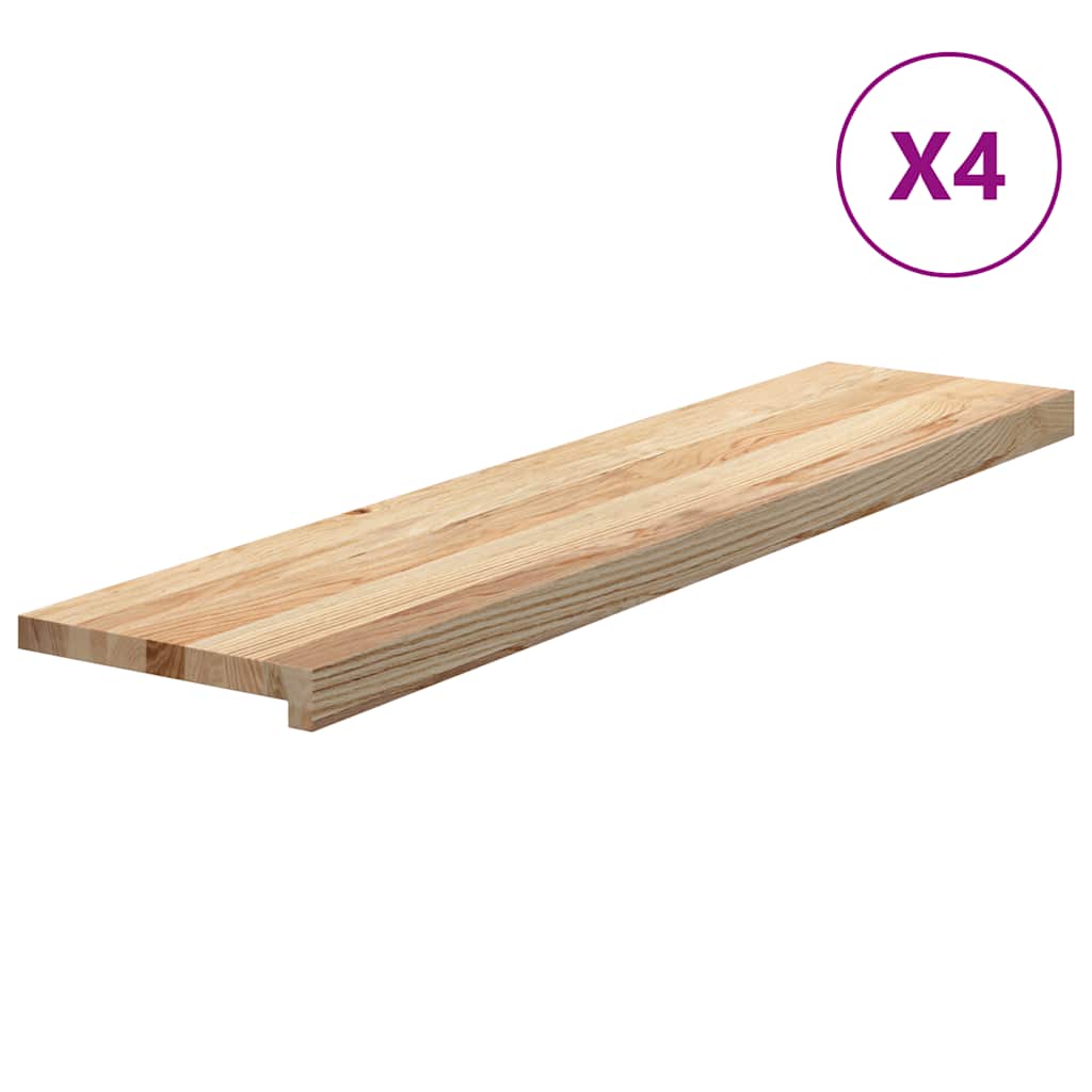 Vidaxx trappetrin 4 stk 110x25x2 cm ubehandlet massiv eg