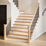 Vidaxx trappetrin 4 stk 120x30x2 cm ubehandlet massiv eg