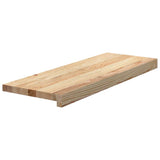 Vidaxx trappetrin 8 stk 70x25x2 cm ubehandlet massiv eg