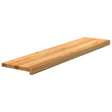 VidaXL trappetrin 4 stk 110x25x2 cm massiv eg lysebrun