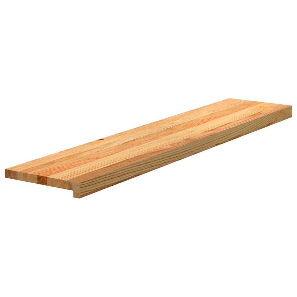 Vidaxx trappetrin 4 stk 120x30x2 cm massiv eg lysebrun