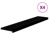 Vidaxx trappetrin 4 stk 120x30x2 cm massiv eg mørkebrun