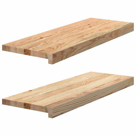 Vidaxx trappetrin 2 stk 70x25x2 cm ubehandlet massiv eg