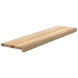 Vidaxx trappetrin 2 stk 100x25x2 cm ubehandlet massiv eg