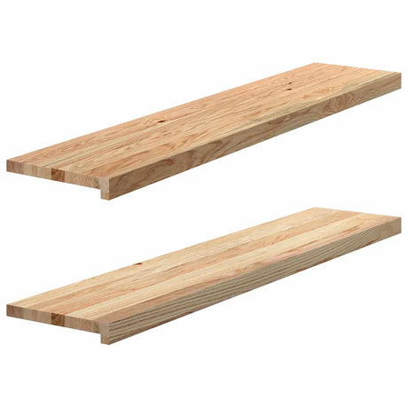 Vidaxx trappetrin 2 stk 120x25x2 cm ubehandlet massiv eg