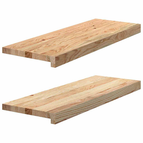 Vidaxx trappetrin 2 stk 70x30x2 cm ubehandlet massiv eg