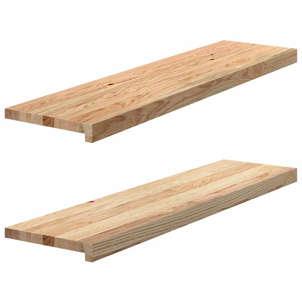 Vidaxx trappetrin 2 stk 100x30x2 cm ubehandlet massiv eg