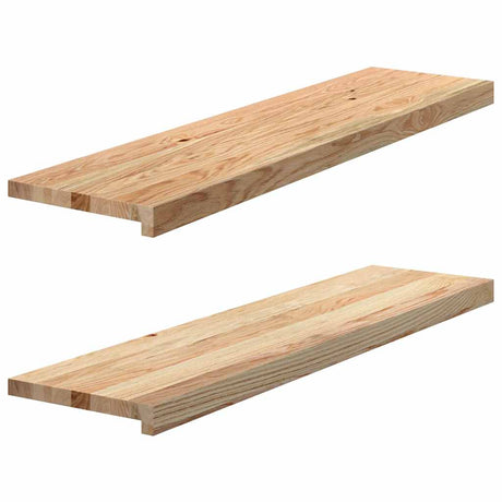Vidaxx trappetrin 2 stk 100x30x2 cm ubehandlet massiv eg