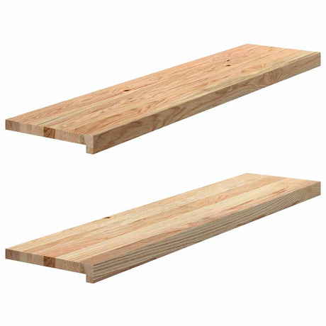 Vidaxx trappetrin 2 stk 110x30x2 cm ubehandlet massiv eg