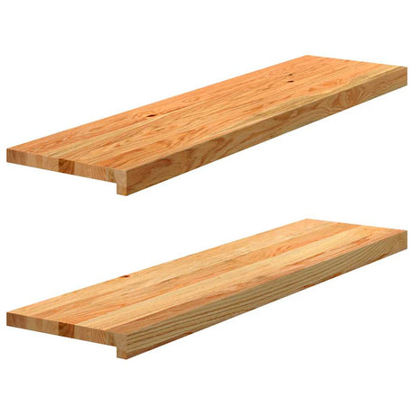 Vidaxx trappetrin 2 stk 100x30x2 cm massiv eg lysebrun