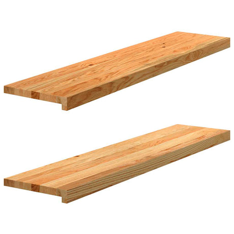 Vidaxx trappetrin 2 stk 110x30x2 cm massiv eg lysebrun