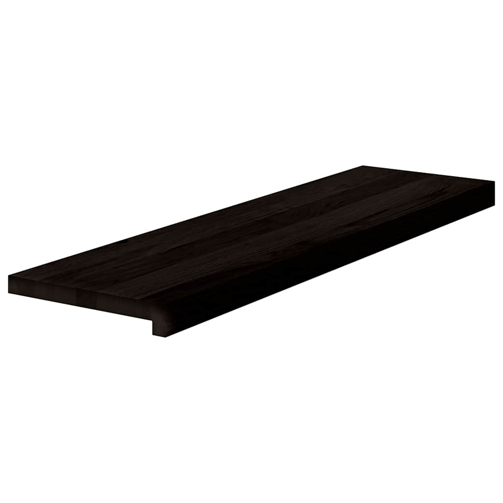 Vidaxx trappetrin 2 stk 90x30x2 cm massiv eg mørkebrun