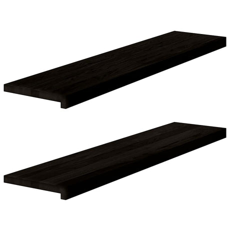 Vidaxx trappetrin 2 stk 110x30x2 cm massiv eg mørkebrun