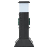 Vidaxxl havestik med lampe og jordstift 2-vejs 16x16x39,5 cm