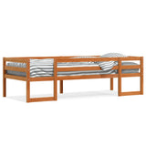 Vidaxl kinderbedframe massief grenenhout wasbruin 90x190 cm